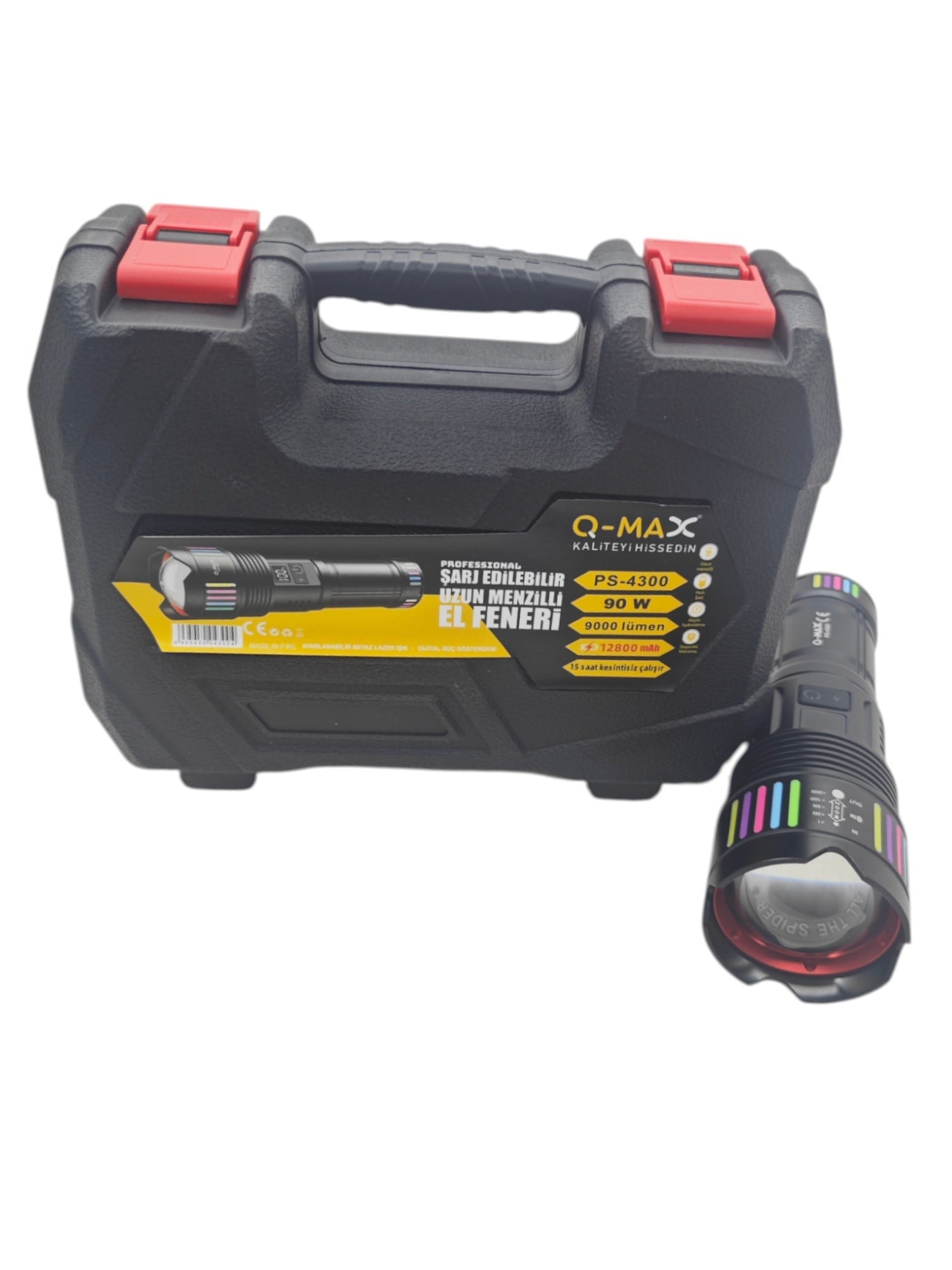 PS-4300   Q-Max 9000 Lümen 90W Zomlu Avcı Feneri
