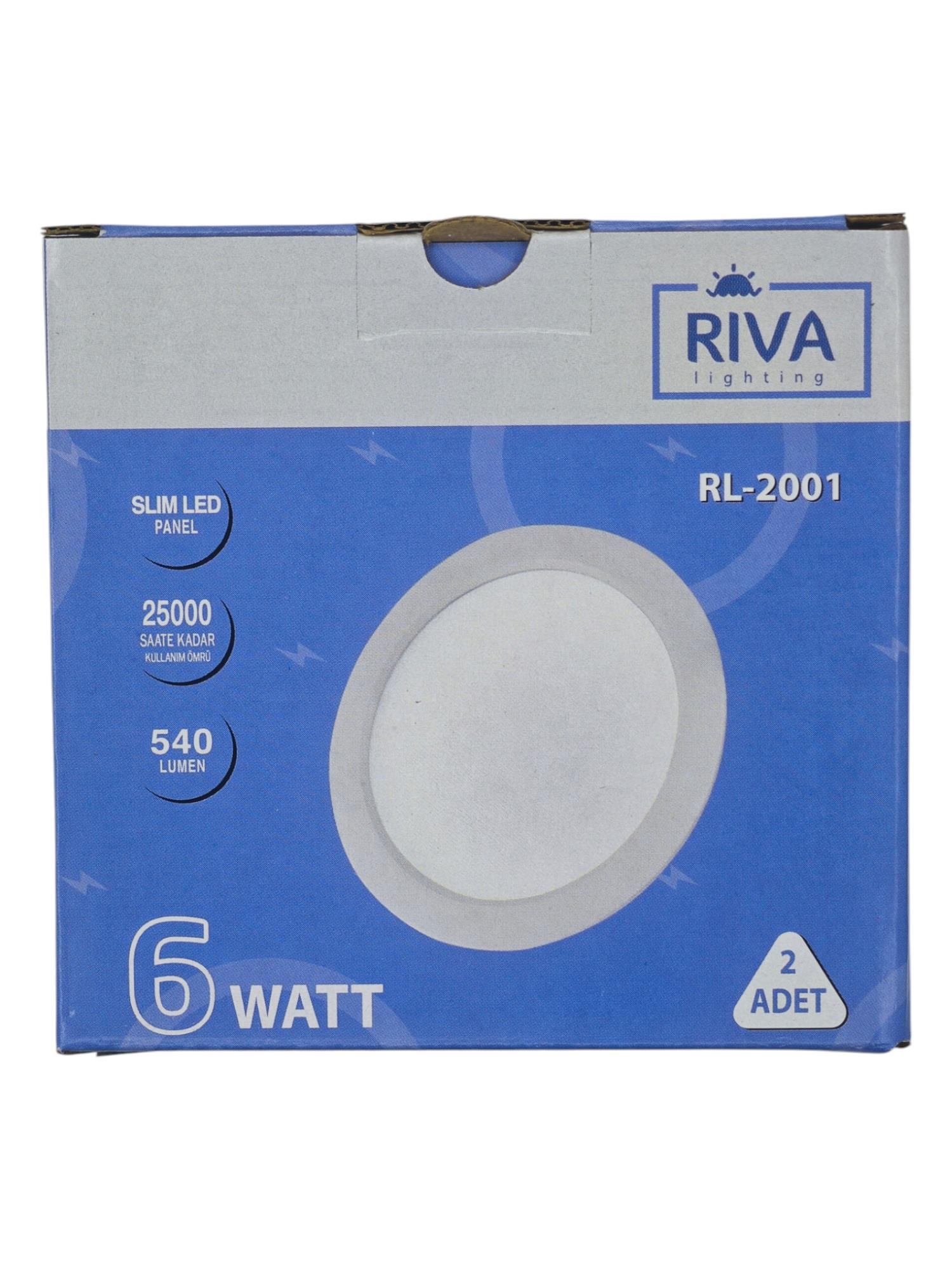 RL-2001   Riva 6W Sıva Altı Slim Led Panel