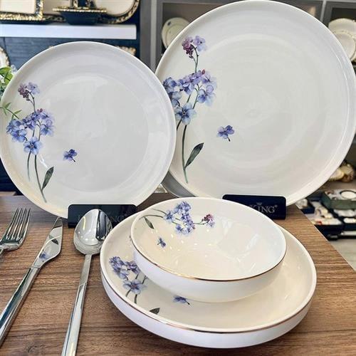 Roykin Blue Flower 24 Parça 6 Kişilik Yemek Takımı HRN2303