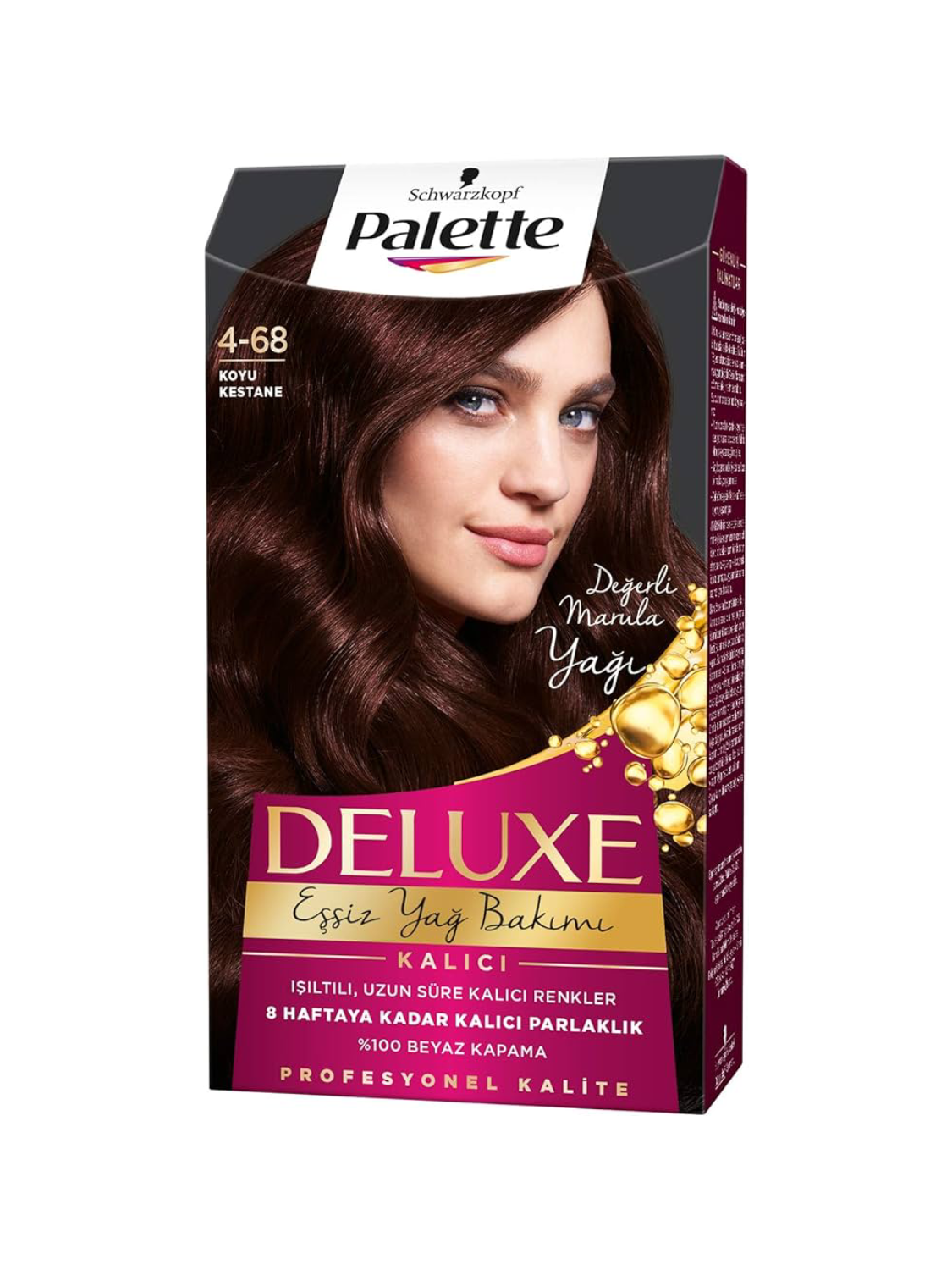 Schwarzkopf Palette Deluxe 4-68 Koyu Kestane Saç Boyası