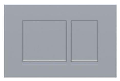 Serel Parlak Krom Panel Dikdörtgen Metal - P670120