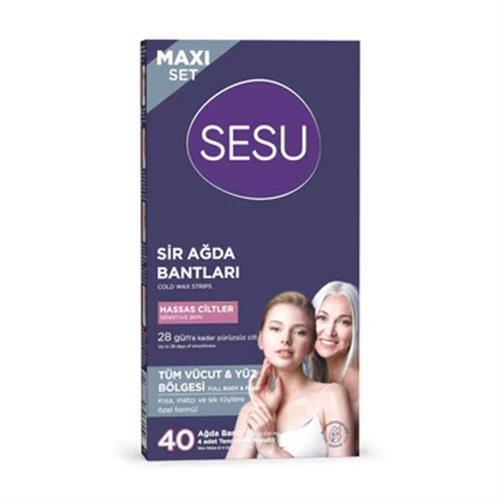 Sesu Maxi Set Hassas Ciltler 40'li Sir Ağda Bandı