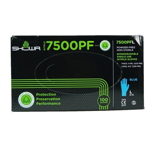 Showa Eldiven 100 lü Mavi Nitril L