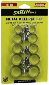 ŞHT-019   Şahin Tools 18-27mm Metal Kelepçe Seti 10lu