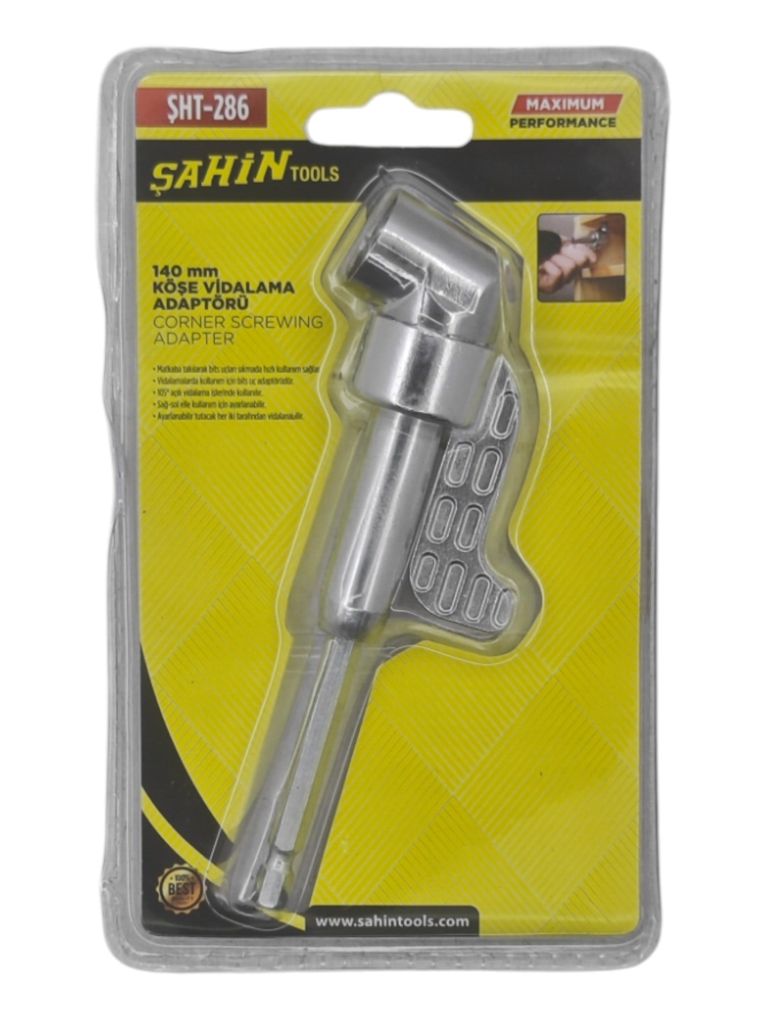 ŞHT-286   Şahin Tools Köşe Vidalama Adaptörü 140mm