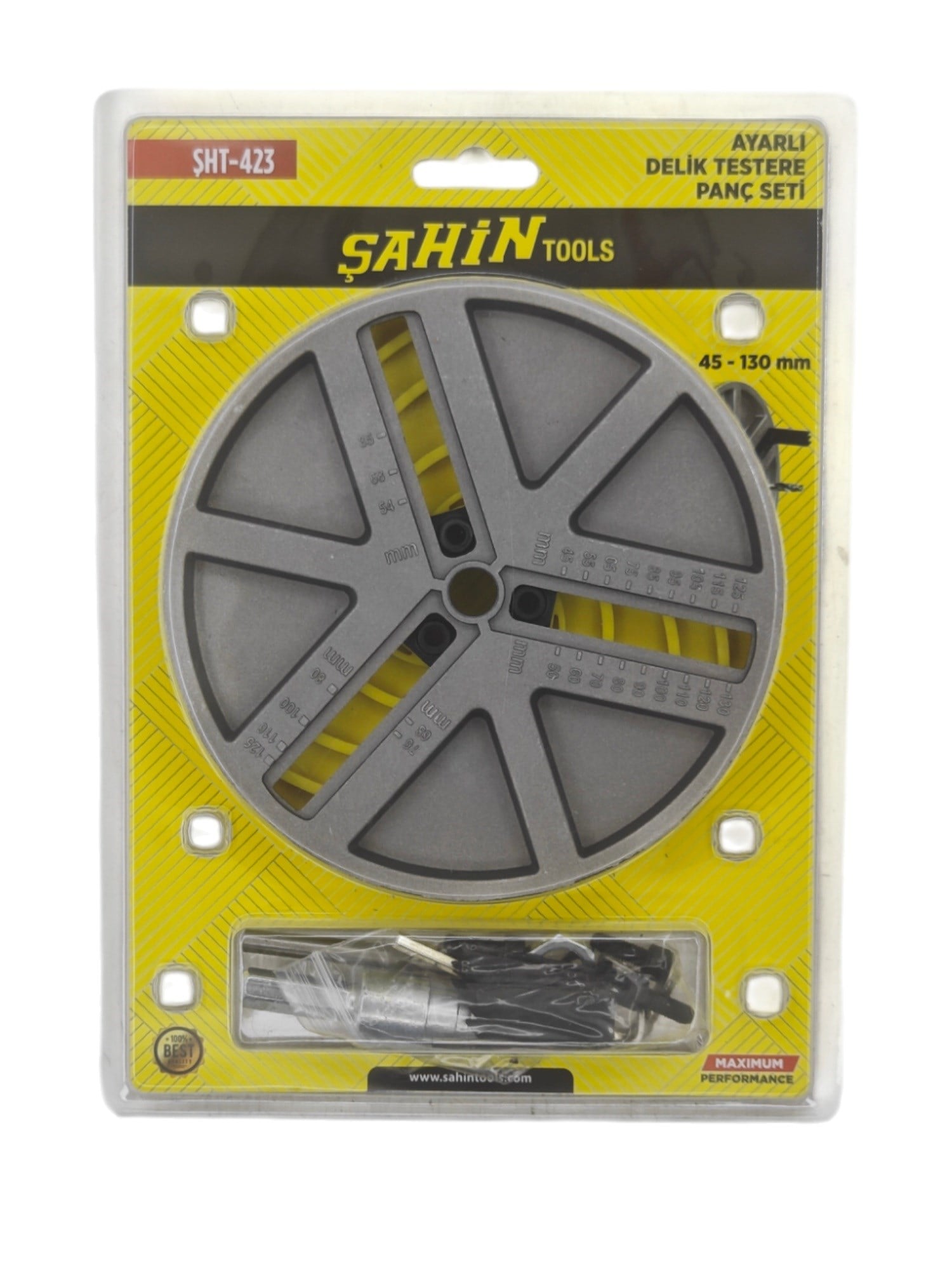 ŞHT-423   Şahin Tools Ayarlı Delik Testere Panç Seti