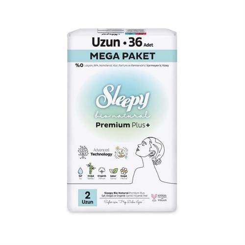 Sleepy Bio Natural Premium Plus Mega Uzun Ped 36 Adet