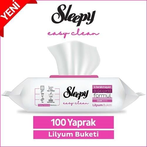 Sleepy Easy Clean Yüzey Temizlik Havlusu Lilyum Buketi 100 Yaprak