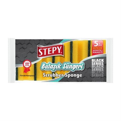 Stepy Bulaşık Süngeri 5li Oluklu