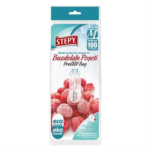Stepy Buzdolabı Poşeti Orta Boy 100 Adet