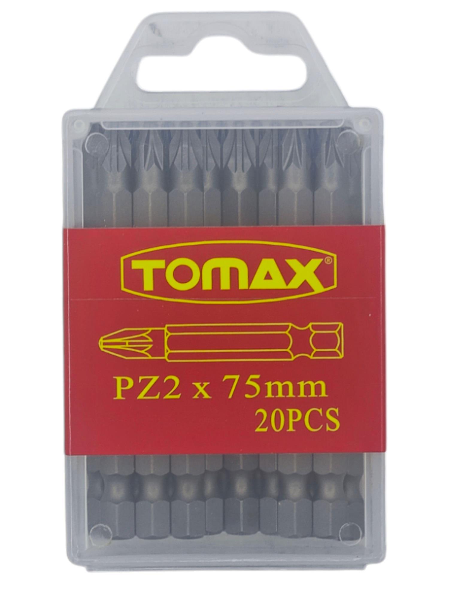 T-0230   Tomax Yıldız Bits Uç PZ 2 75mm - Köşeli