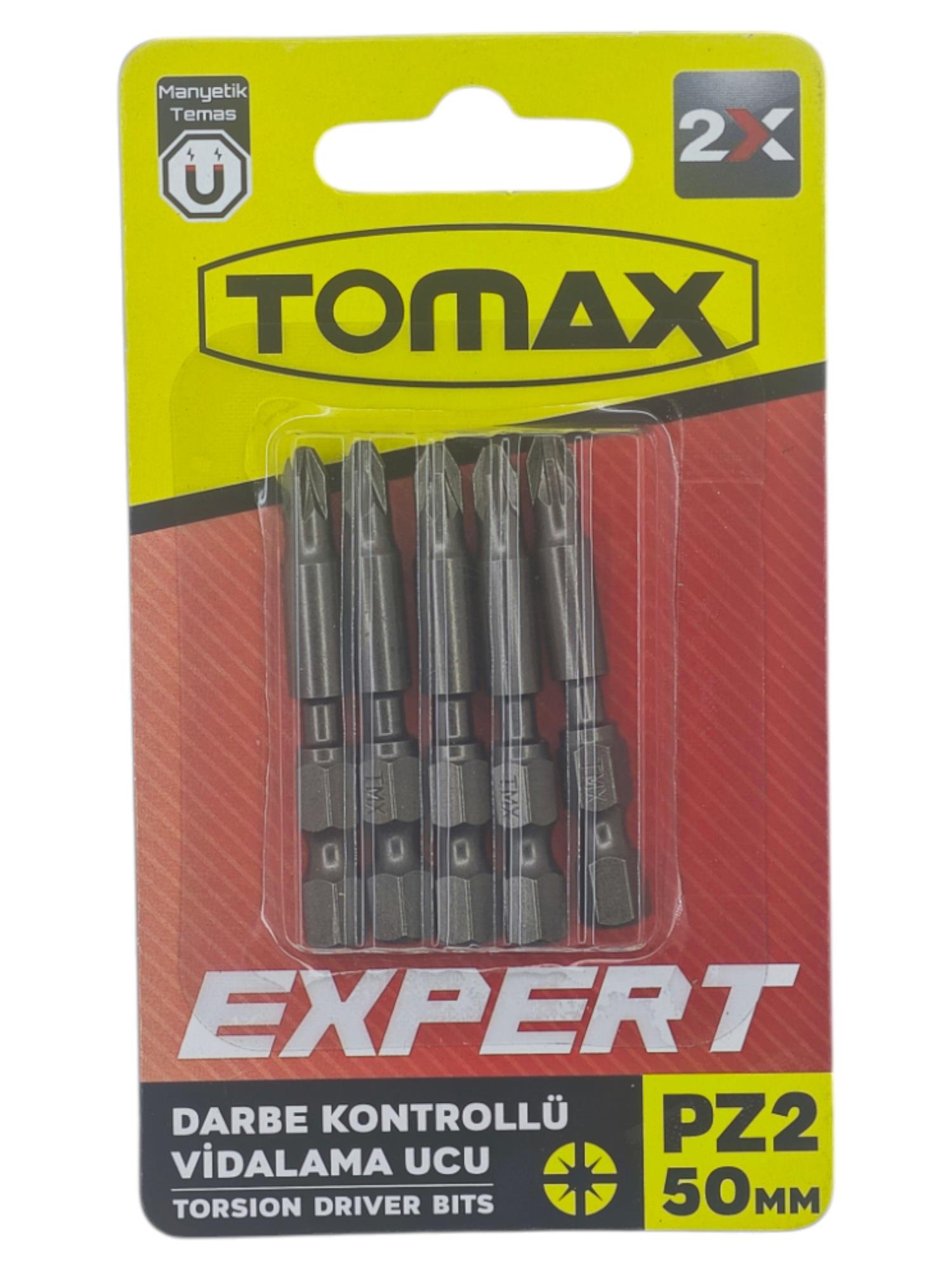 T-0362   Tomax Yıldız Bits Uç PZ 2X 50mm - Yuvarlak