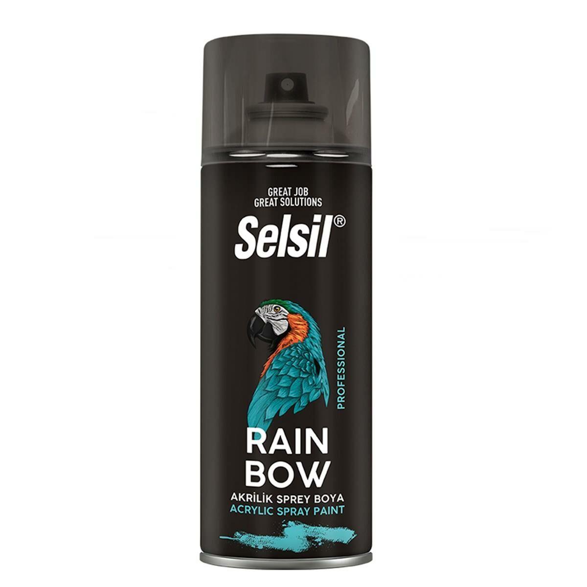 TAB-402   Selsil Raınbow Akrilik Sprey Boya 400ml - Beyaz Mat