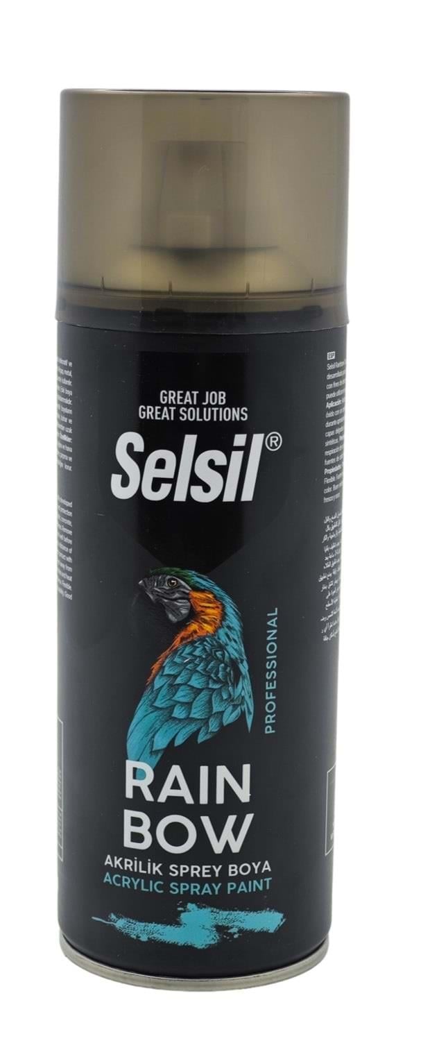 TAB-423   Selsil Raınbow Akrilik Sprey Boya 400ml - Gümüş Gri