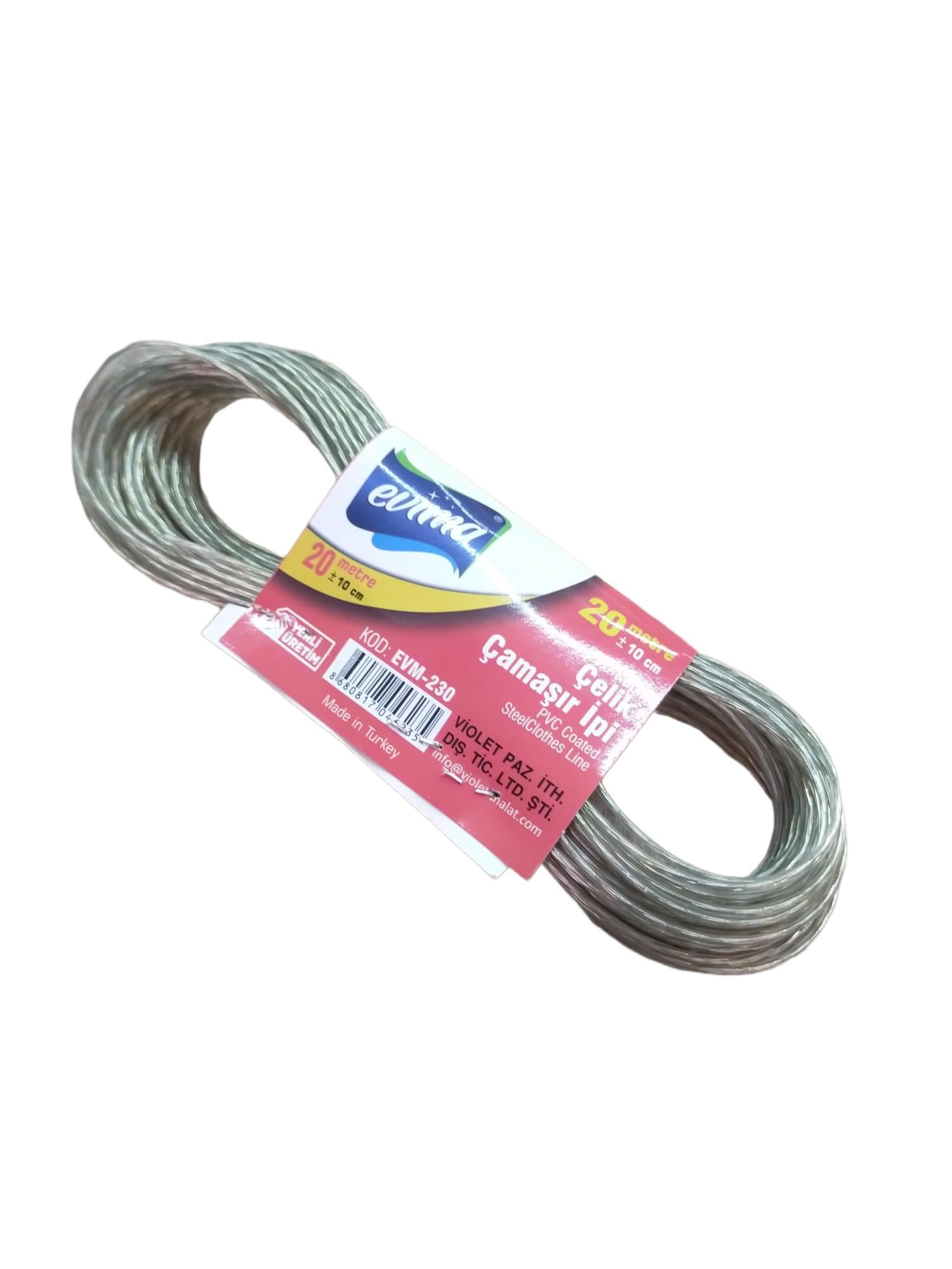 Tesa Pvc Kaplı Çelik Çamaşir İpi 20M