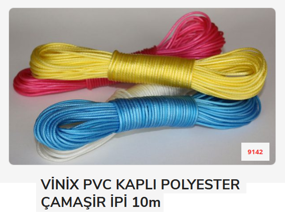 Pvc Kaplı Polyester Çamaşir İpi 10M