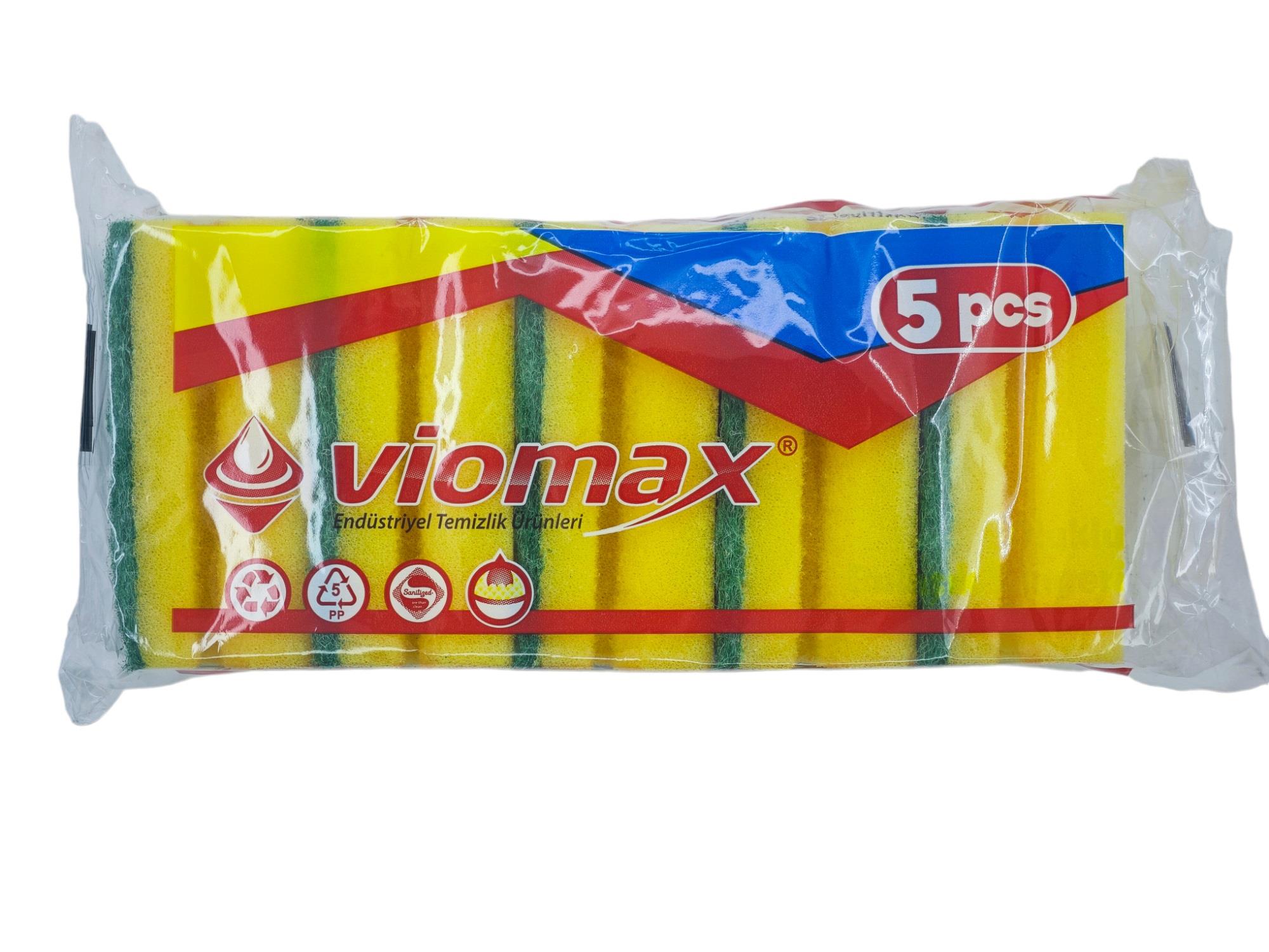 Tm-751   Viomax Oluklu 5Li Bulaşık Süngeri