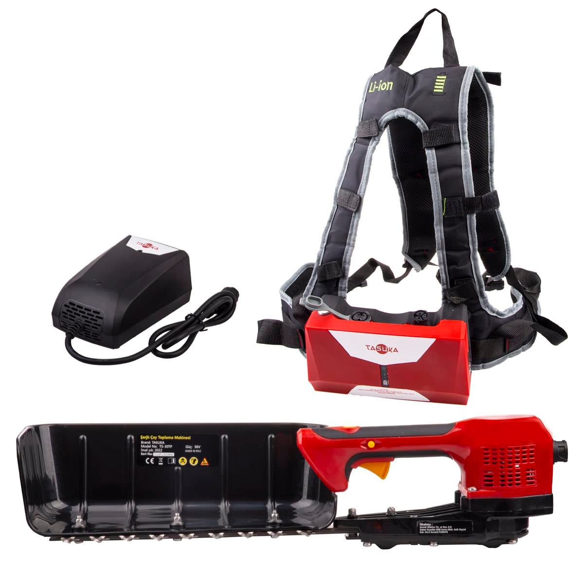 TS-30 TP   TASUKA ŞARJLI ÇAY TOPLAMA MAKİNESI