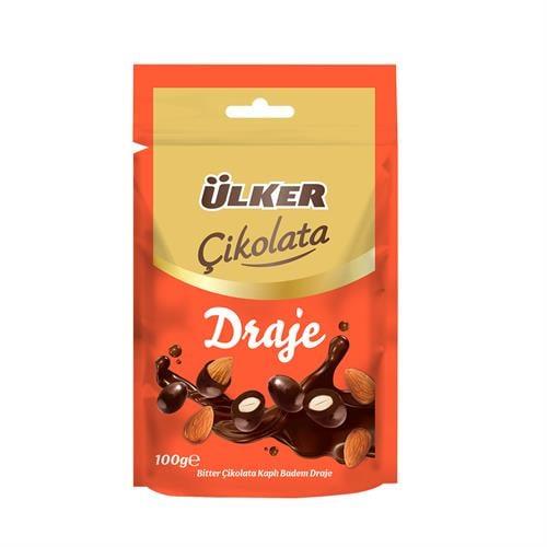 Ülker Çikolata Draje Bütün Bademli Bitter Çikolatalı 100 g
