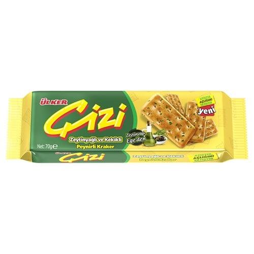 Ülker Çizi Kraker Bisküvi Zeytinyağlı Kekikli 70 Gr