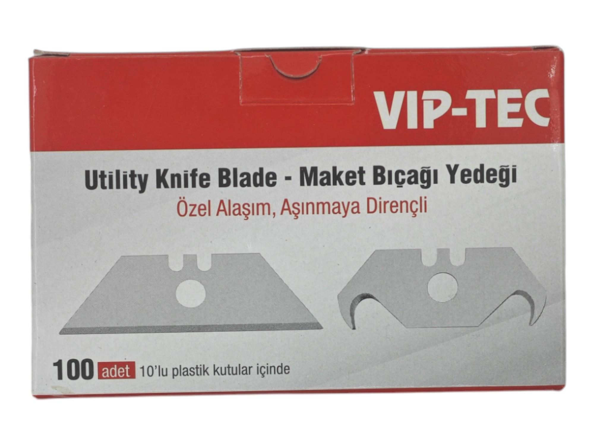VT874000   Vip-Tec Katlanır Maket Bıçağı Ağzı 10lü