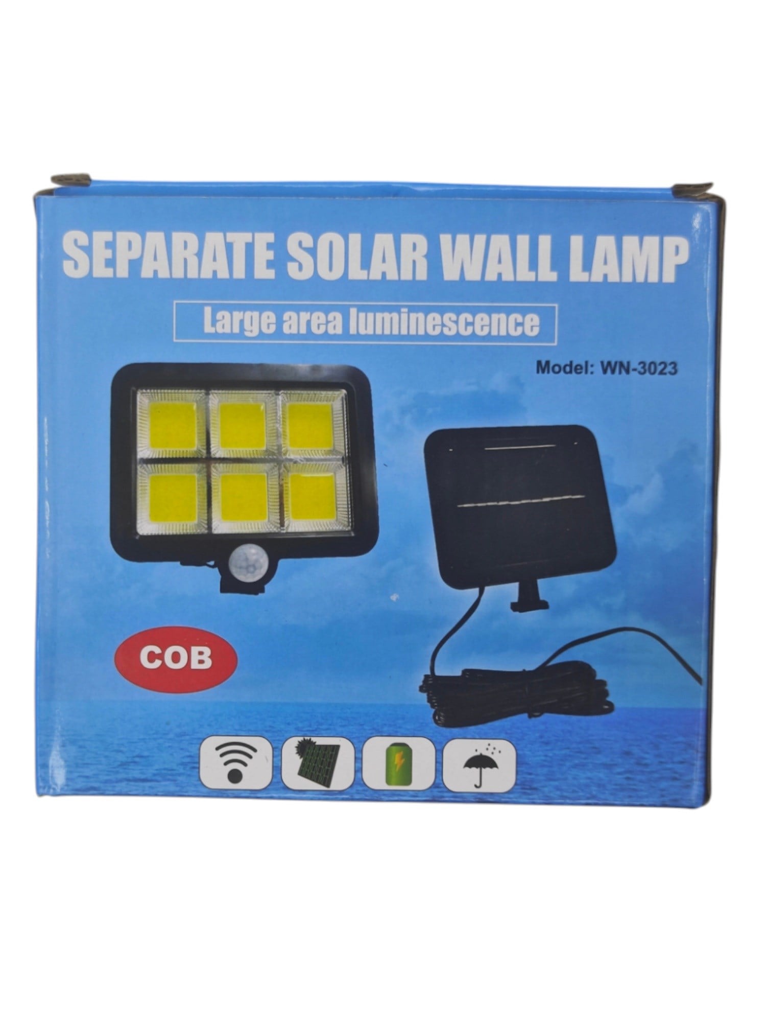 WN-3023   Winnboss Sensörlü Solar Şarjlı Cob Led Lamba