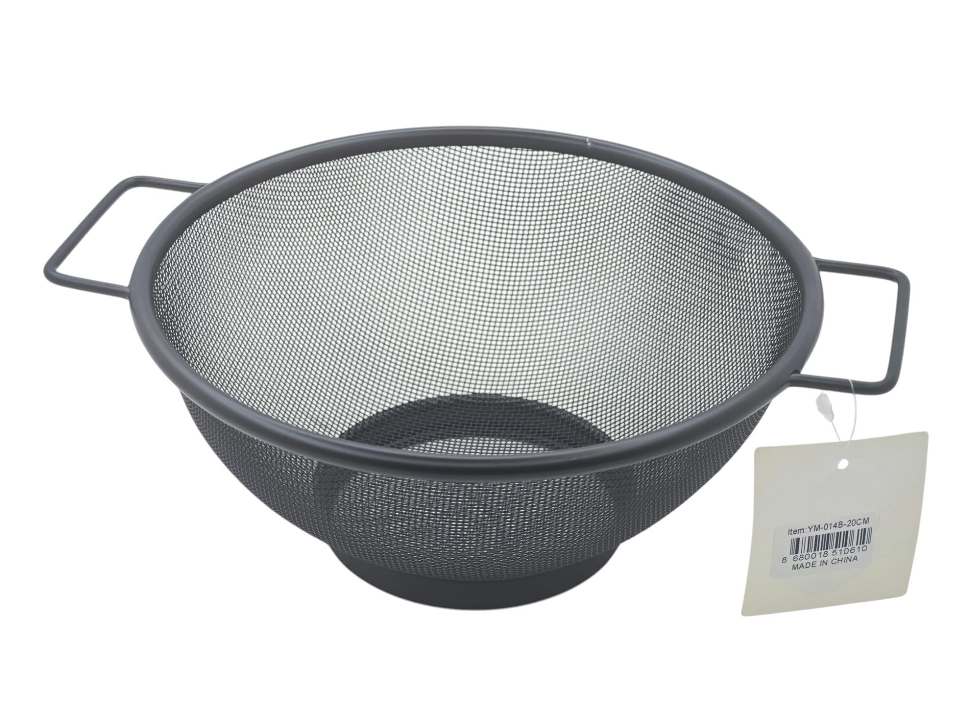 YM-014B-20   Özcan İthalat Metal Tel Süzgeç 20cm - Siyah