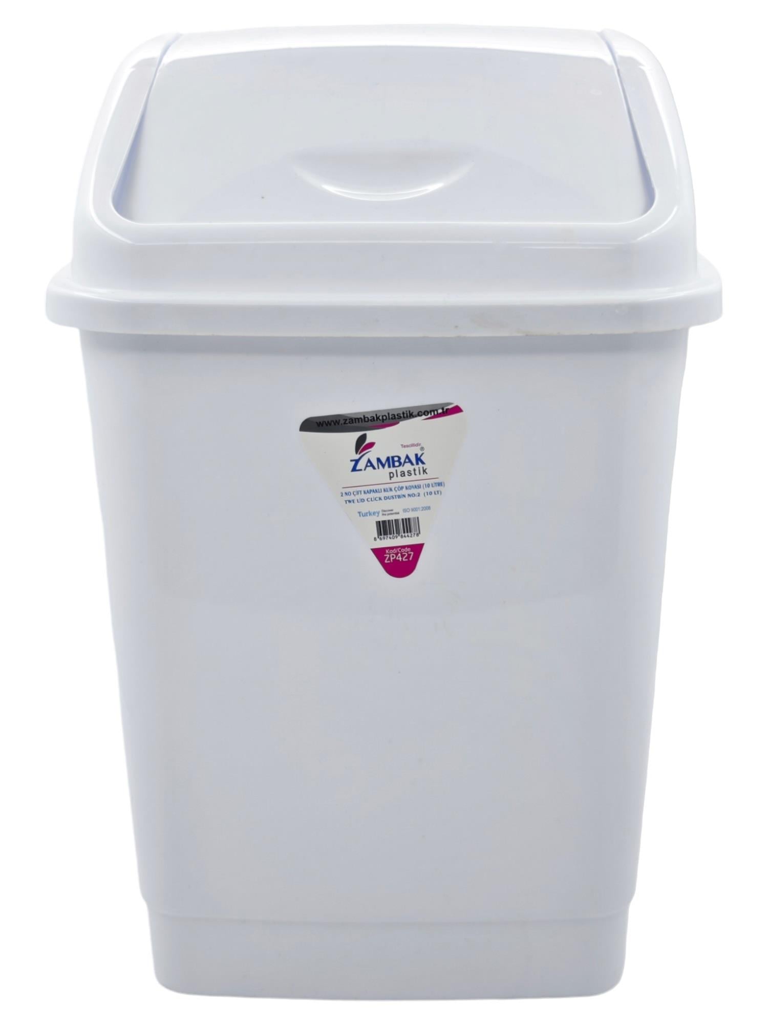 ZP427   Zambak Eko Klik Çöp Kovası 10lt