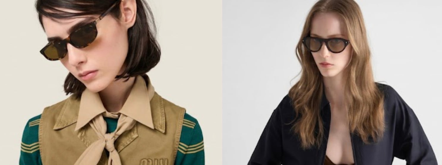 Prada PRB15S ile Miu Miu A06S Karşılaştırması: Hangi Lüks Güneş Gözlüğü Size Daha Yakın?