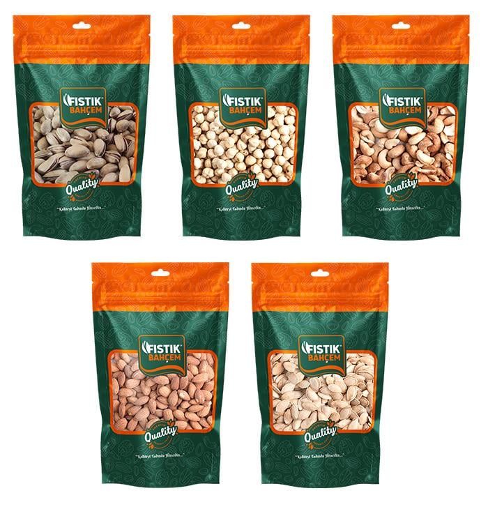 Kuruyemiş Karışık 5 li Set 750 Gr