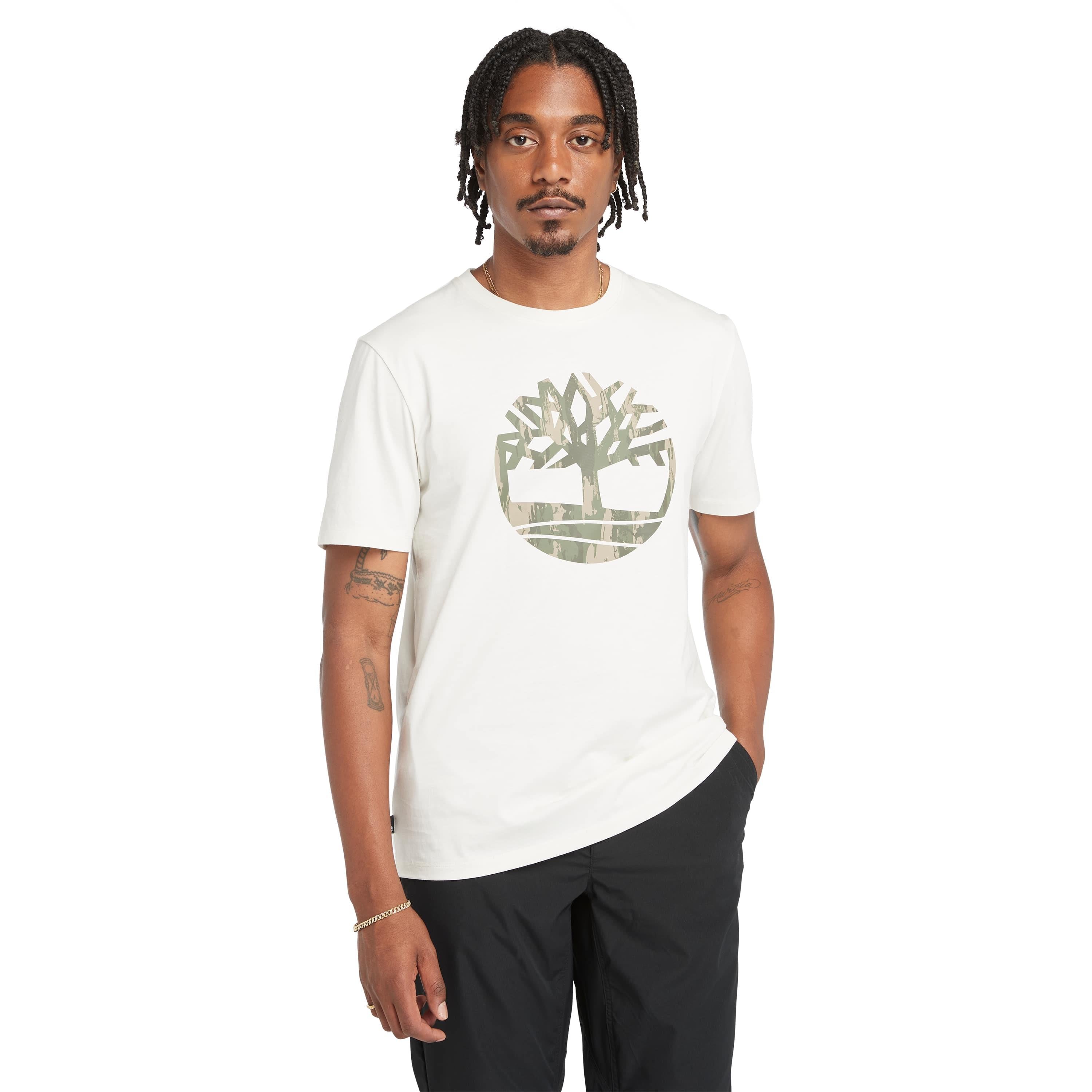 TIMBERLAND Camo Tree Logo Short Sleeve Tee TB0A5UP3CM91