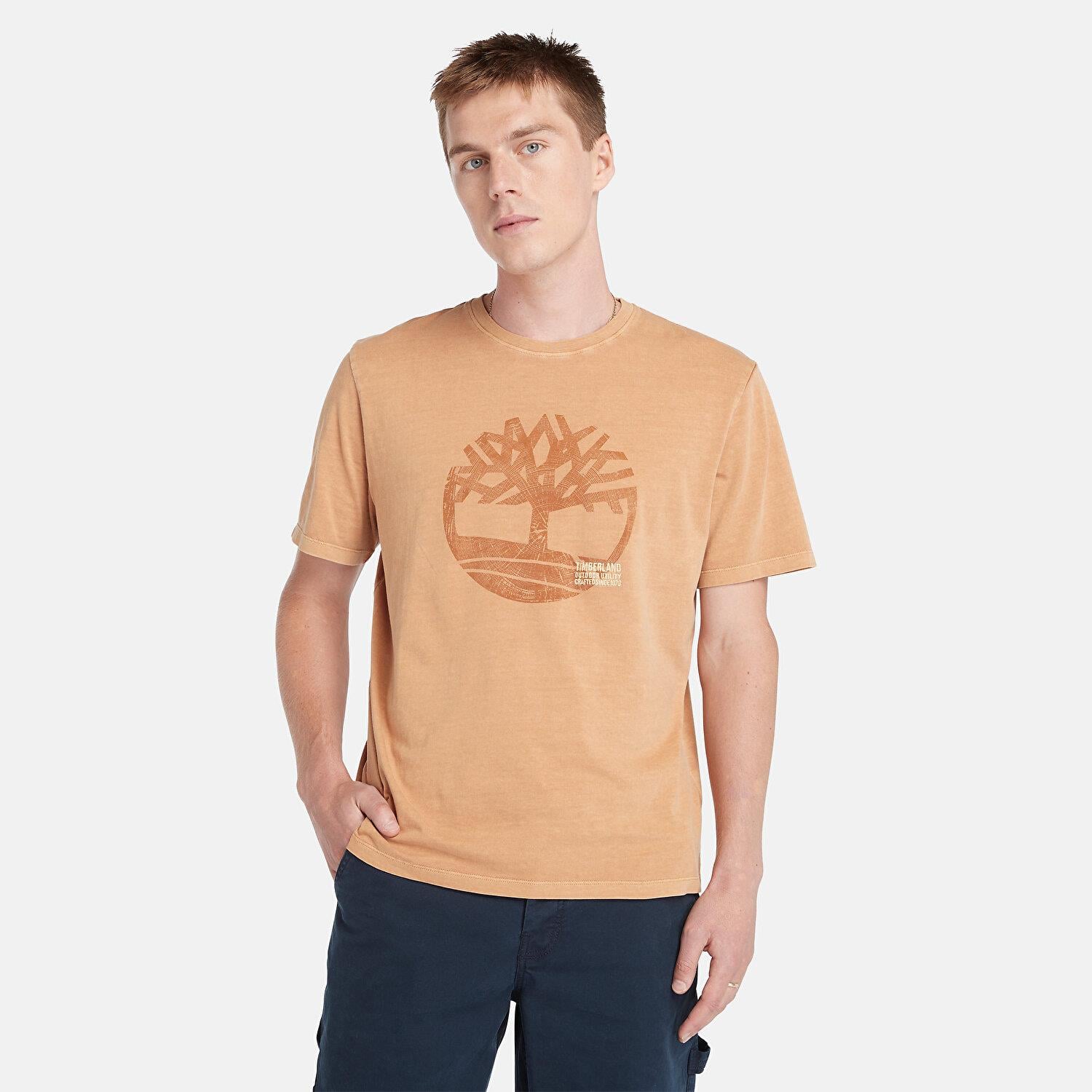 TIMBERLAND Garment Dye Logo Graphic Tee TB0A5UEKP471