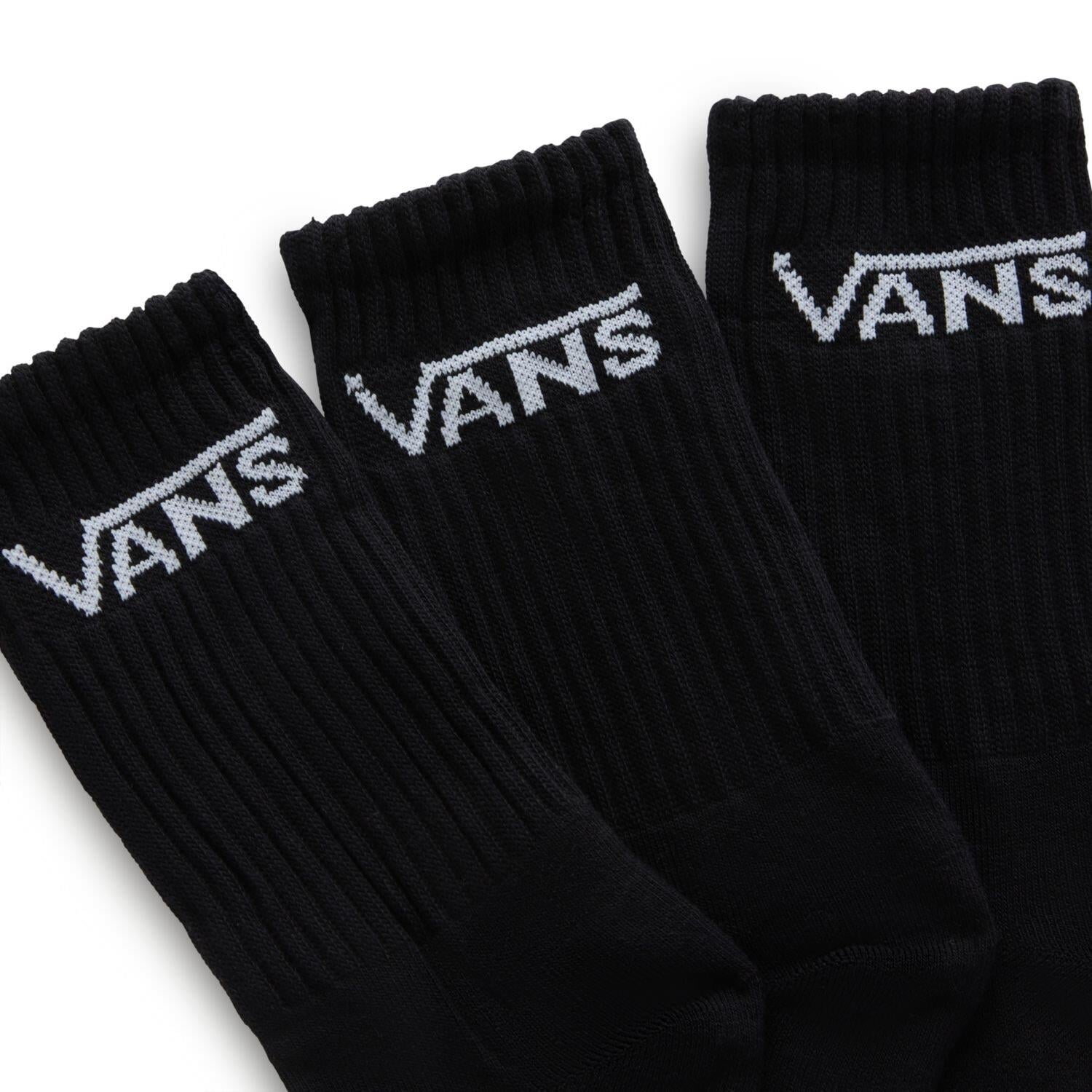 VANS WM Classic Crew WMNS 6.5-10 3pk VN0A49ZFBLK1