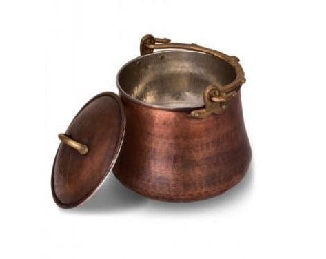 kapaklı bakır bakraç