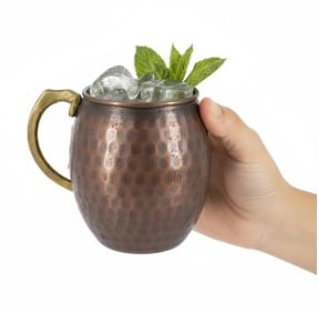 İçi Buz Dolu Moscow Mule Bakır Bardak