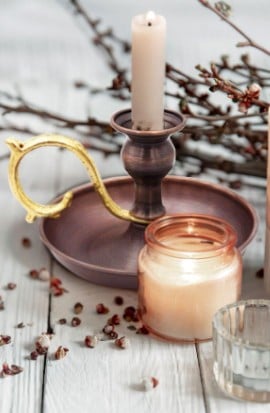 Bakır Alem Mumluk Düz Oksit