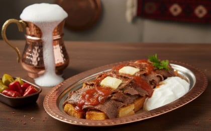 Restoranlar İçin Bakır İskender Tabağı