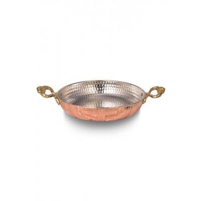 Turna Bakır Acemli Tava 2 No 16 Cm Makine Dövme Kırmızı Turna7558-1