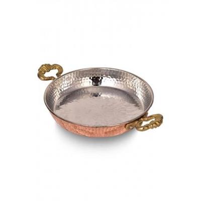 Turna Copper Skillet Pan 4 No 20 Cm Hand Forged Red Turna7584-1