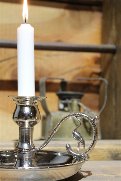 Turna Bakır Alem Mumluk Düz Nikel Gümüş Kulp Turna2624-2