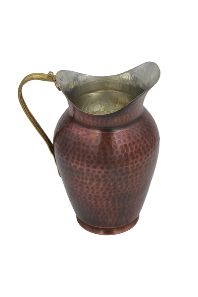 Turna Bakır Antalya Sürahi 2 No El Dövme Oksit Turna7252-3