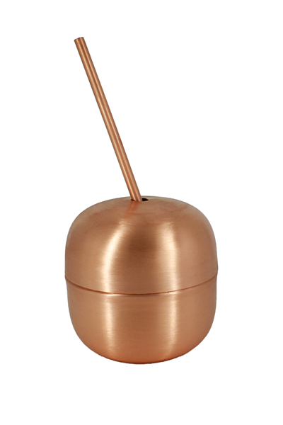 Turna Copper Apple Cocktail Straight with Straw 250 Ml Scotch Turna0485-4