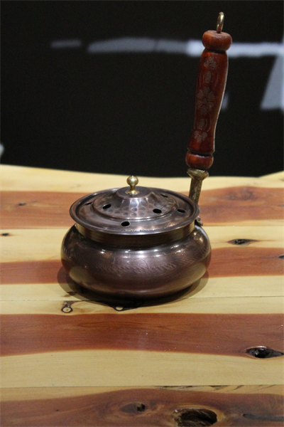 Turna Bakır Ayaksız Cadı Kazanı Tütsülük & Buhurdanlık Oksit