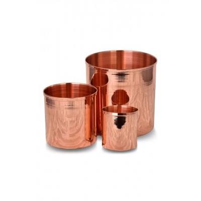 Turna Copper Spring Flower Pot Set of 3 Plain Red Turna2567-1