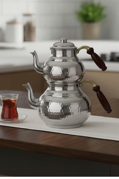 Turna Copper Classic Teapot No 1 Fine Hand Forged Nickel Turna1964-2