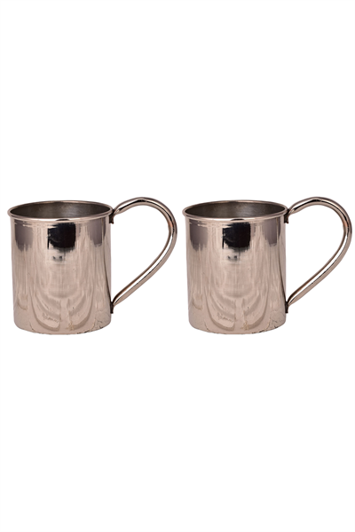 Turna Copper Cup No. 2 Plain 450 Ml Set of 2 Nickel Turna0452-22