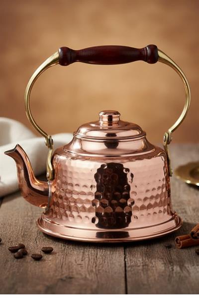 Turna Bakır Maraş Demlik El Dövme Kırmızı Turna1965-1