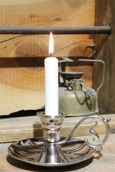 Turna Bakır Elit Mumluk & El Şamdanı Gümüş Kulp Kendinden Iğneli Turna2625-2