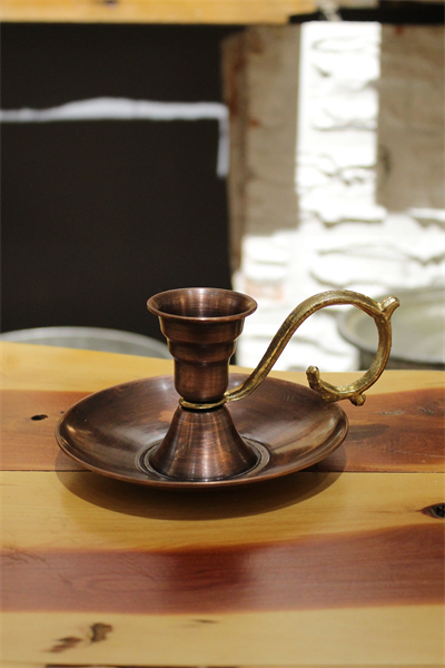 Turna Bakır Elit Mumluk & El Şamdanı Kendinden Iğneli Oksit Turna2619-3