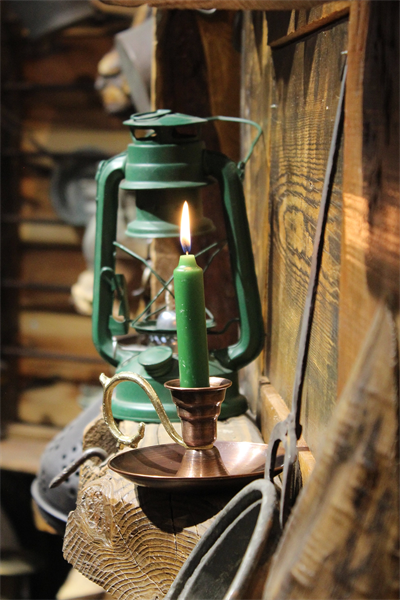 Turna Bakır Elit Mumluk & El Şamdanı Kendinden Iğneli Mum Hediyeli Oksit Turna2619-3